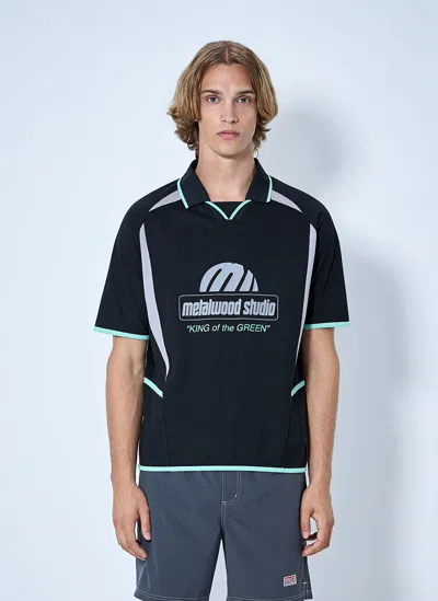 Metalwood King Of The Greens Polo Shirt In Black