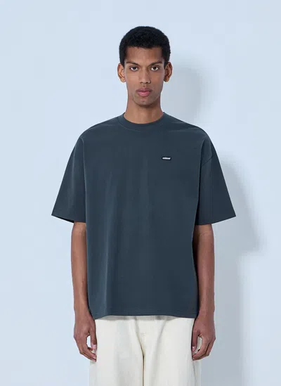 Metalwood Logo Patch T-shirt In Blue