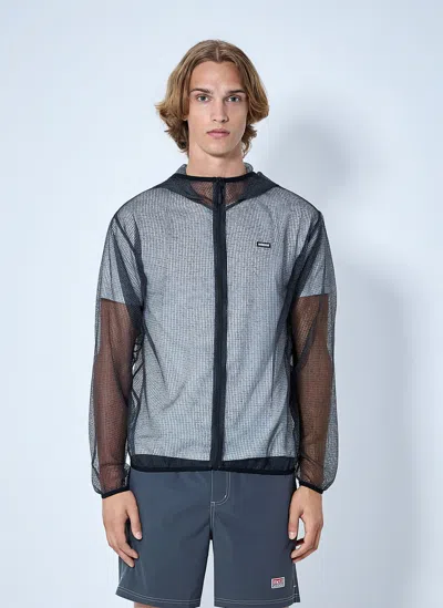Metalwood Net Parka In Black