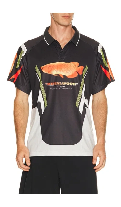 Metalwood Studio Arowana Sport Polo In Multi