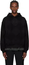 Metalwood Studio Black Diamond Terry Hoodie In Black