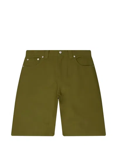 Metalwood Studio Canvas Shorts In Green
