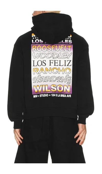 Metalwood Studio Flyer Hoodie In Black