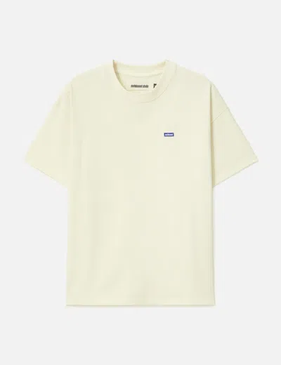 Metalwood Studio Heavyweight Mini Metal Logo T-shirt In Yellow