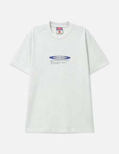 Metalwood Studio Hello World T-shirt In Gray