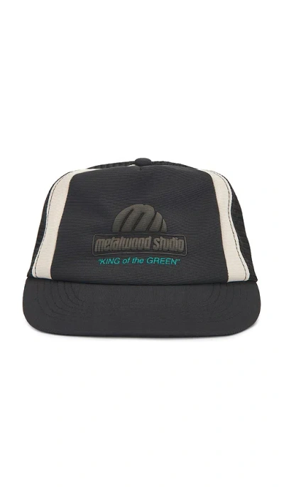 Metalwood Studio King Of The Greens Trucker Hat In Black