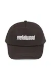 Metalwood Studio Logo Motif Baseball Cap In Black