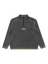 Metalwood Studio Logo Zip Sweatshirt In Gray