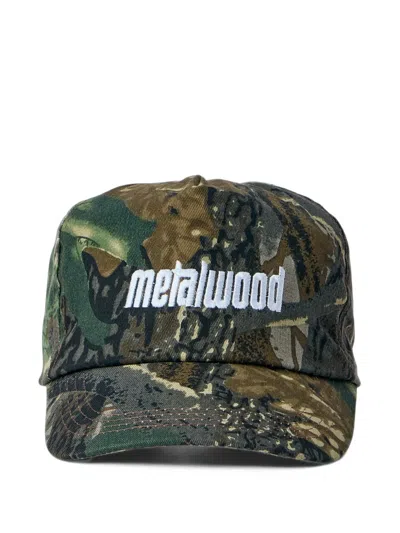 Metalwood Studio Logo-embroidered Camouflage-print Cap In Multi