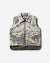 Shop Metalwood Studio Men S Poly Filled Reversible Vest Fatigue In Green