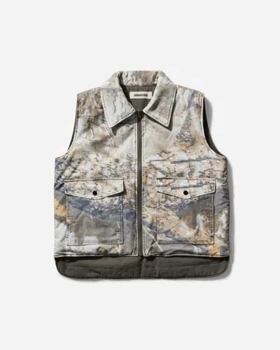 Metalwood Studio Men S Poly Filled Reversible Vest Fatigue In Green