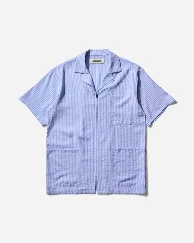 Metalwood Studio Men S Textured Caddie Shirt In Blue