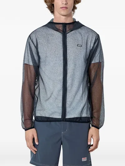 Metalwood Studio Mesh Hooded Jacket In Black
