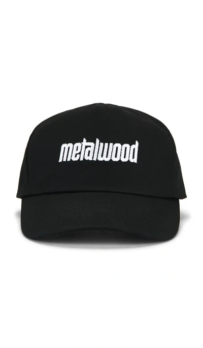 Metalwood Studio Metal Logo 5-panel Hat In Black