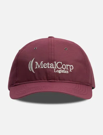 Metalwood Studio Metalcorp Dad Hat In Burgundy
