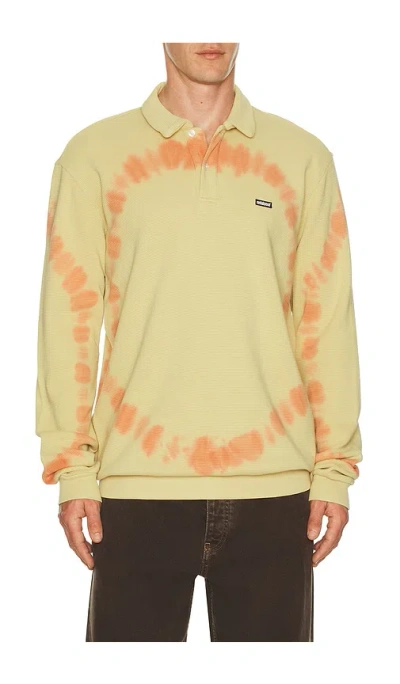 Metalwood Studio Mini Metal Logo Thermal Polo In Green