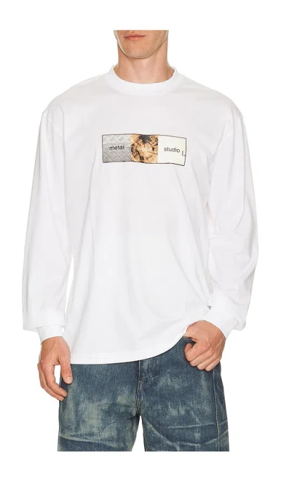 Metalwood Studio Obviously Longsleeve T-shirt In Gray