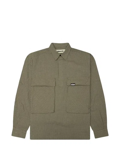 Metalwood Studio Plaid Tactical Shirt In Green