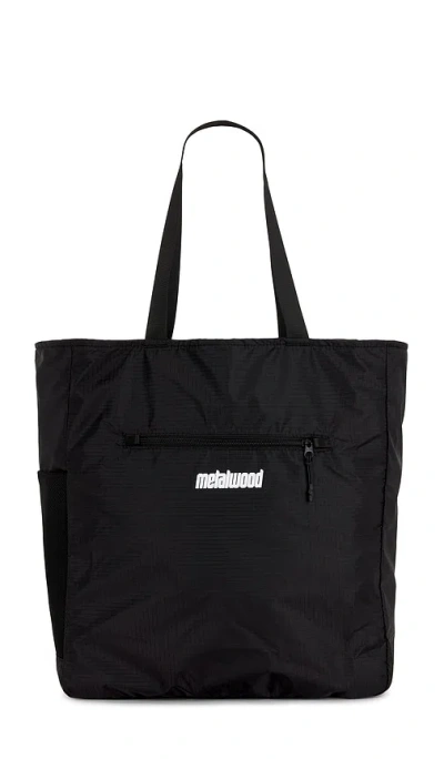 Metalwood Studio Pocketable Tote In Black