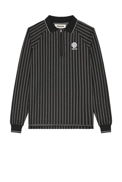 Metalwood Studio Ribbed Long Sleeve Polo