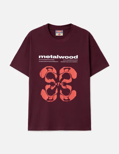 Metalwood Studio Rorschach T-shirt In Burgundy