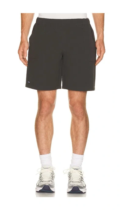 Metalwood Studio Seersucker Spa Short In Black