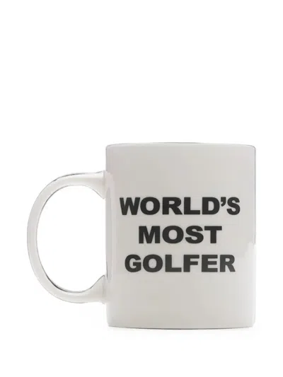 Metalwood Studio Slogan-print Mug In White