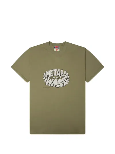 Metalwood Studio Stonehenge Cotton T-shirt In Green