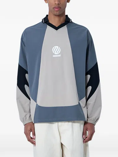 Metalwood Studio V-neck Sweatshirt In Blue