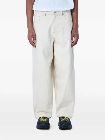 Metalwood Studio Wide-leg Jeans In Neutral