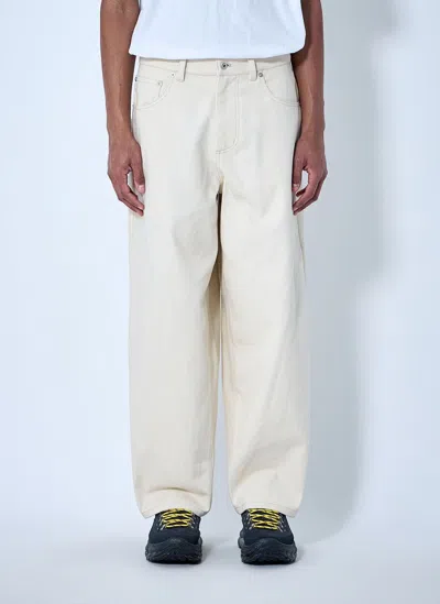 Metalwood Wide-leg Denim Trousers In Multi
