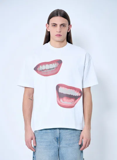 Metalwood Studio Oversized Smile T-shirt In White