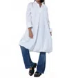 Metamorfosi Long Sleeve Tunic Dress In White In White