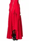 Metamorfosi Maxi Skirt - Plus In Red In Red