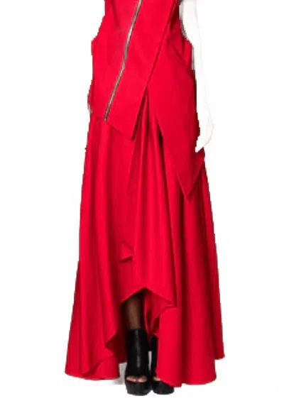 Metamorfosi Maxi Skirt - Plus In Red