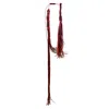 Metamorphoza Men's Long Red Statement Necklace