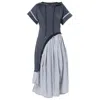 Metamorphoza Women's Asymmetric Hooded Dress With Short Sleeves In Grey In Grey
