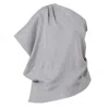 Metamorphoza Women's Asymmetric Open Shoulder Top In Grey