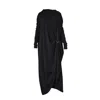 Metamorphoza Women's Black Long Sleeve Kaftan Dress In Black