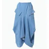 Metamorphoza Women's Blue Denim Long Skirt In Blue