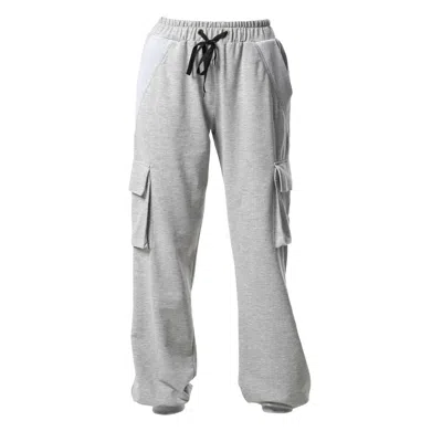 Metamorphoza Women's Casual Cargo Pants In Grey