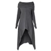 Metamorphoza Women's Extravagant Loose Tunic In Dark Grey In Grey