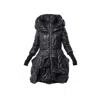 Metamorphoza Women's Extravagant Puffy Coat In Black In Black