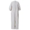 Metamorphoza Women's Maxi Jumpsuit Оn Blue Stripes In Blue