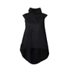 Metamorphoza Women's Oversize Asymmetric Tunic In Black In Black