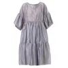 Metamorphoza Women's Oversize Sheer Tunic In Silver In Silver