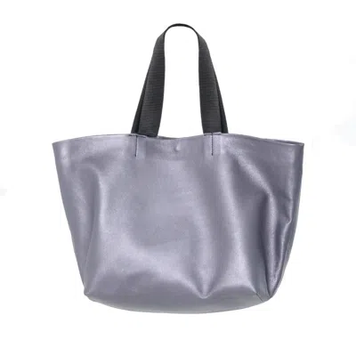 Metamorphoza Women's Silver Leather Handbag