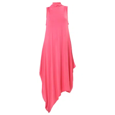 Metamorphoza Women's Sleeveless Cotton Dress In Pink