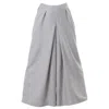 Metamorphoza Women's Wide-leg Pants With Front Pleats In Grey