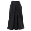 Metamorphoza Women's Wide-leg Trousers With Front Pleats In Black
